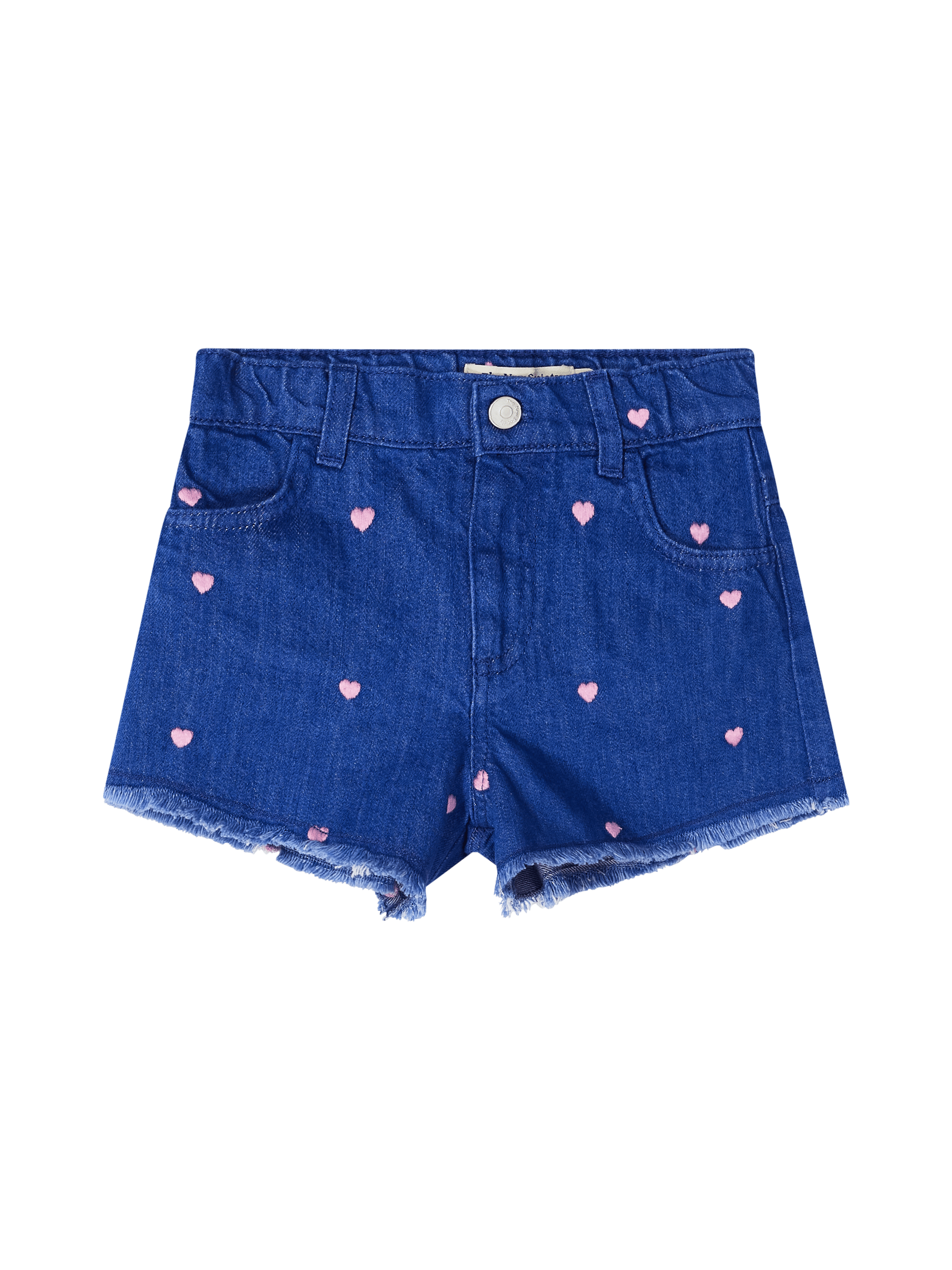 The New Society Denim-Shorts 'Hearts Light' Mittelblau, Produktansicht – UNGER.DE
