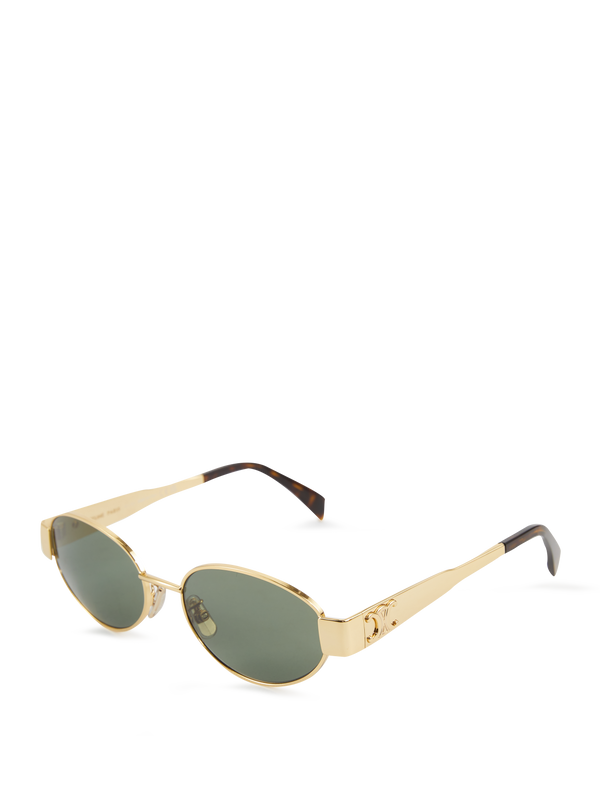 Sonnenbrille 'Triomphe Metal 01' Gold/Grün