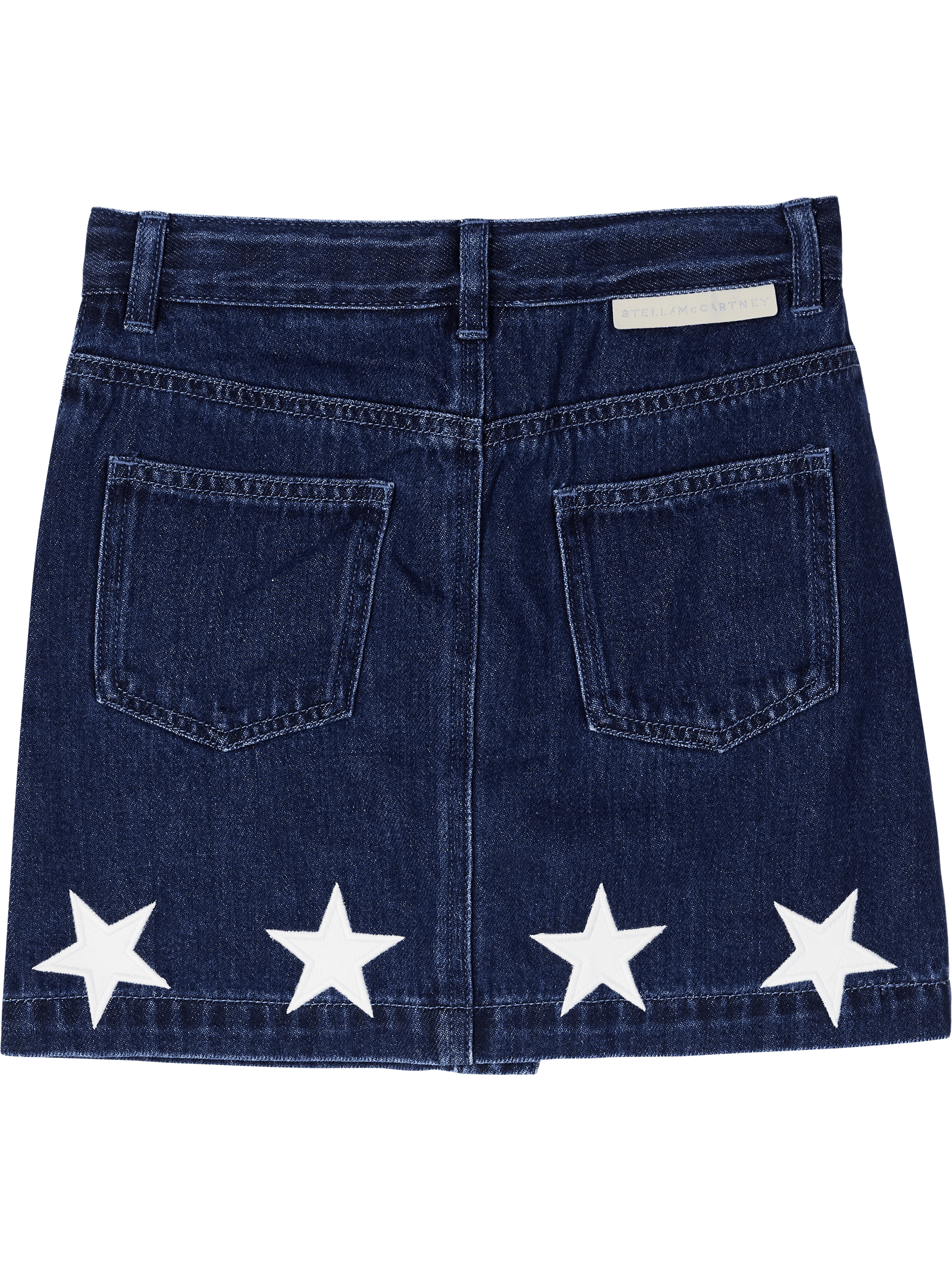 Stella McCartney Kids Jeansrock mit Stern-Stickereien Dunkelblau – UNGER.DE