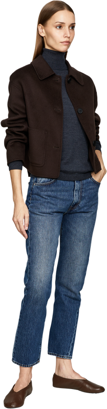 Pullover mit Rollkragen aus Schurwolle Anthrazit
