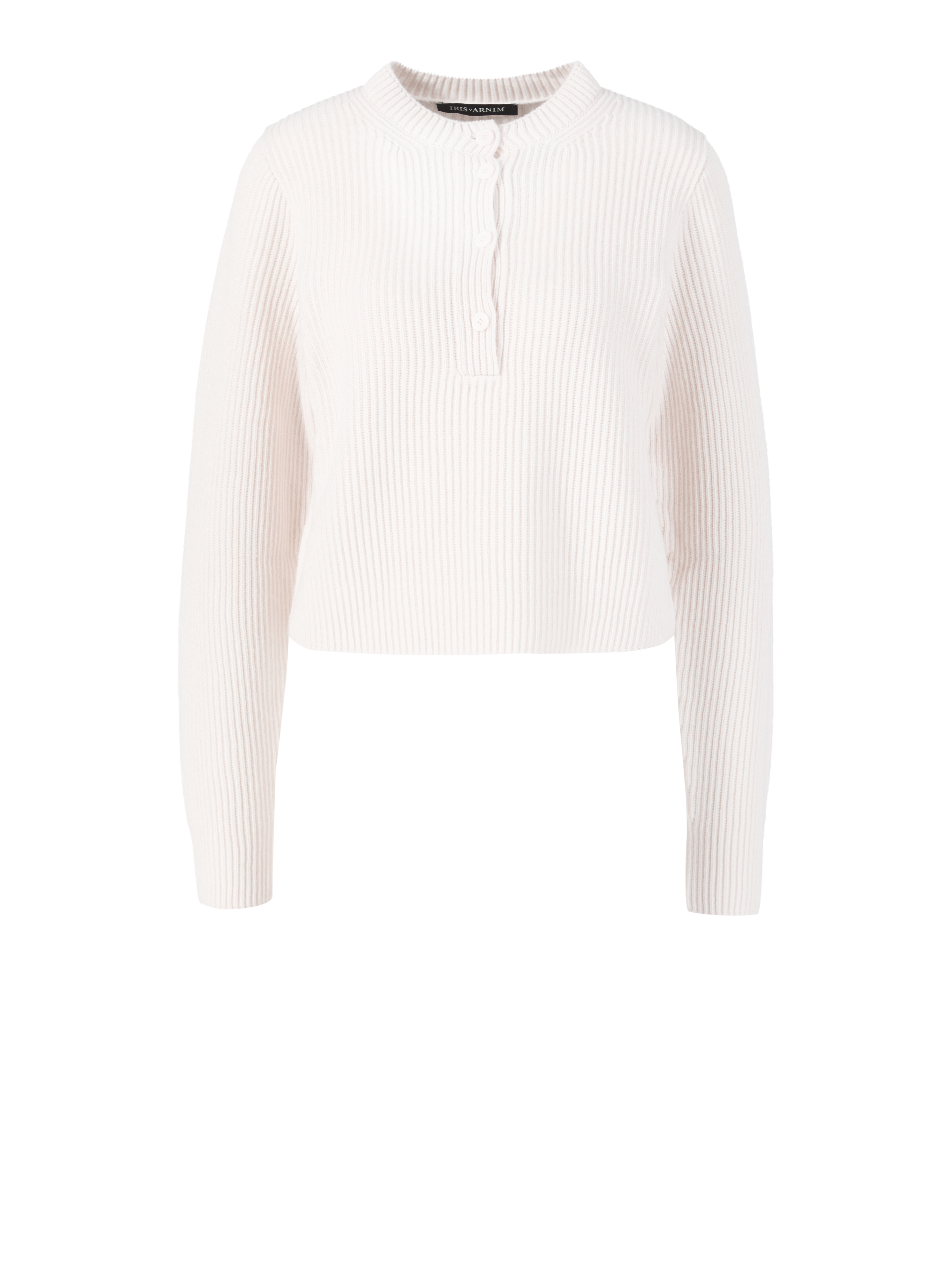 Cashmere-Rundhalspullover 'Gabo' Off White