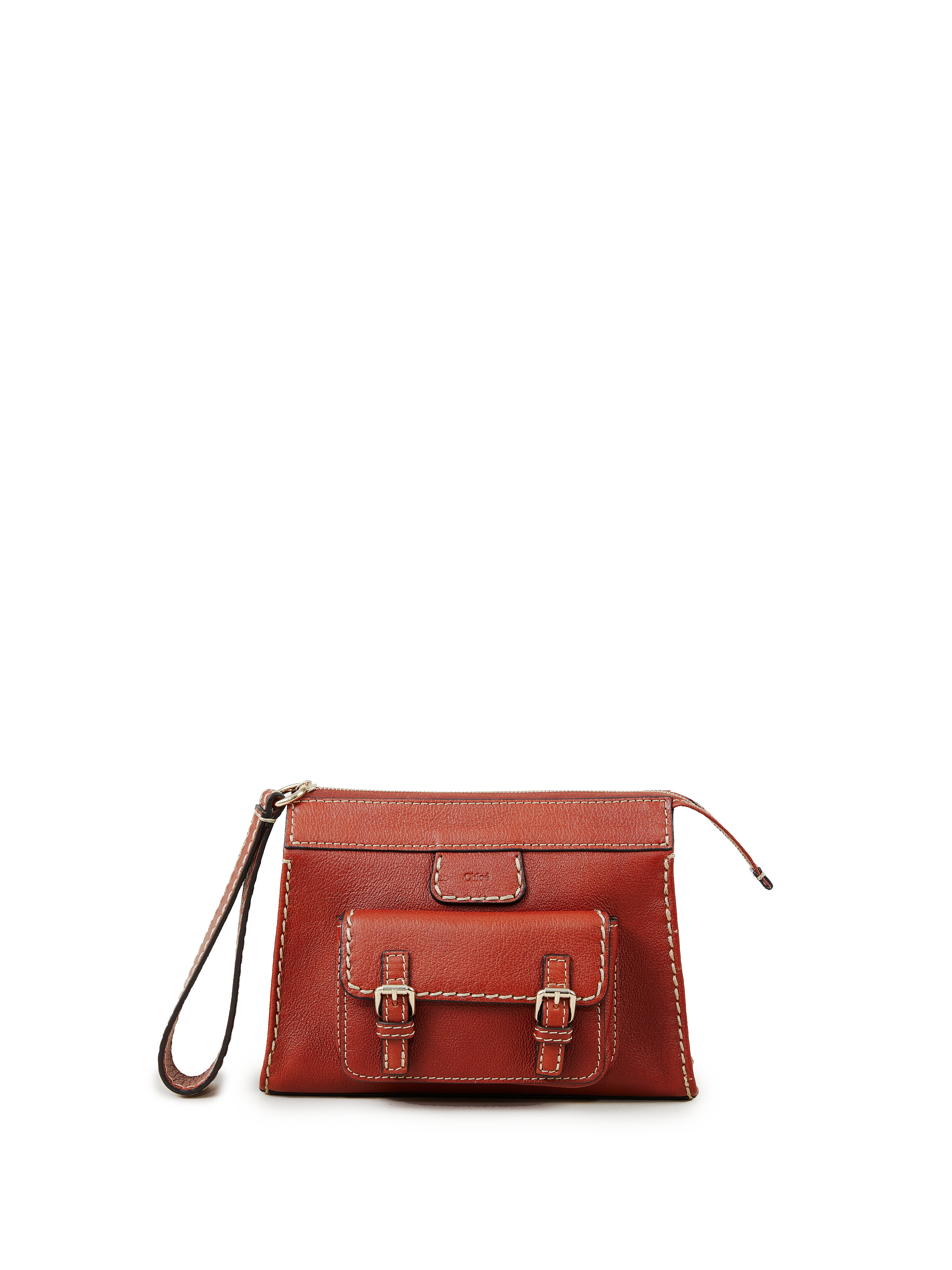 Clutch 'Edith Small Pouch' Sepia Brown