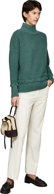 'Panera Frings' Stonewashed Fern Cashmere Jumper