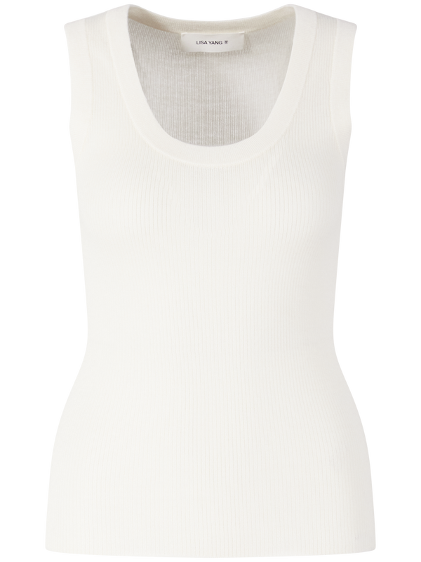 Cashmere-Tanktop 'Ina' Ivory