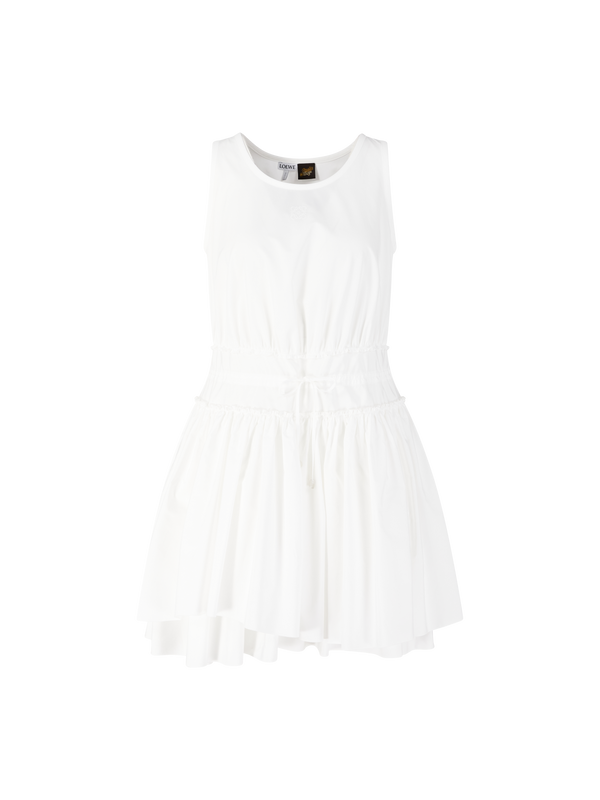 Kleid Paula's Ibiza mit Anagramm-Stickerei Weiß