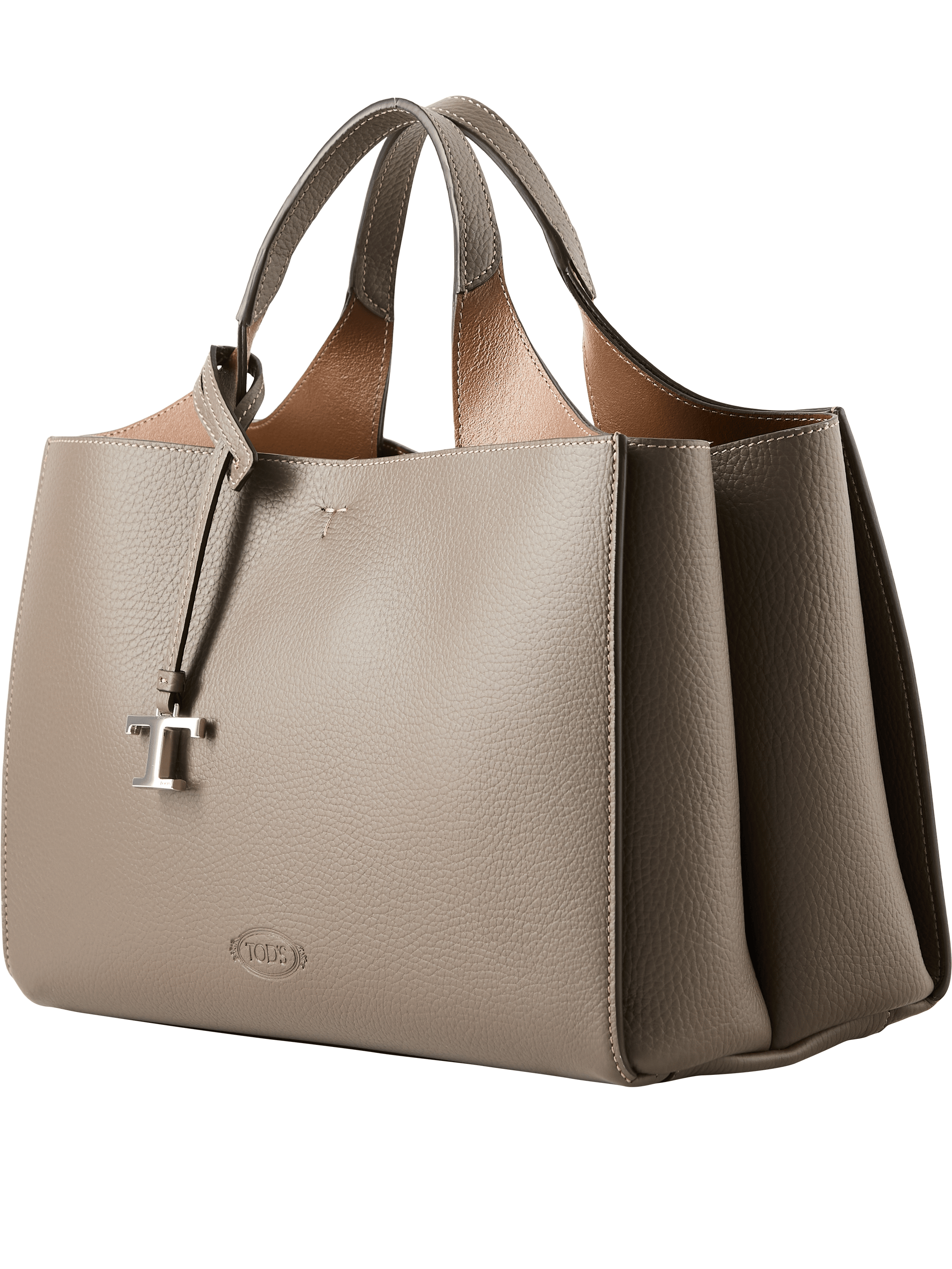 TOD'S Handtasche 'Apa Bag Small' Grau, Frontansicht – UNGER.DE