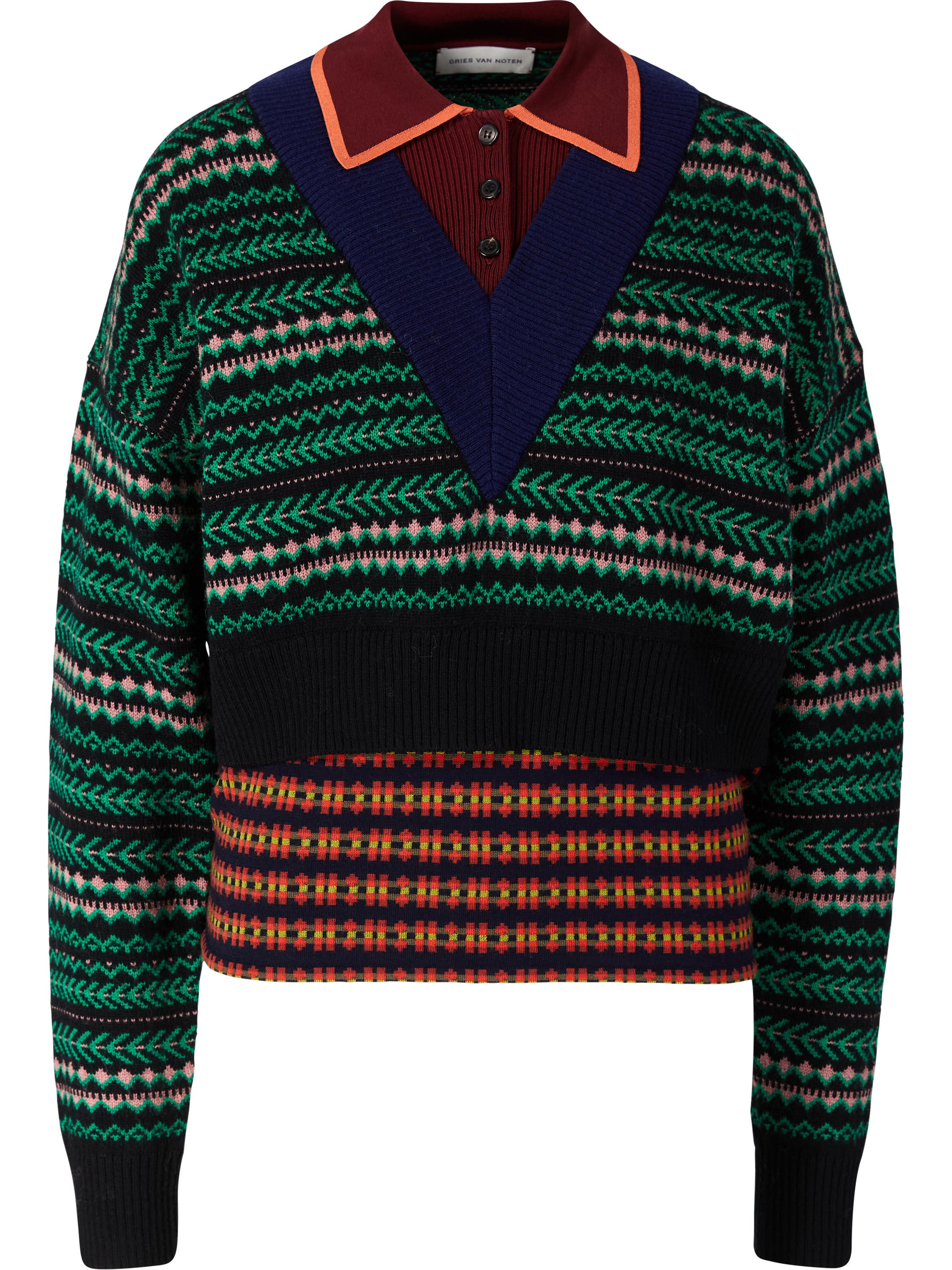 Dries van Noten 'Toinette' jumper with jacquard pattern multi, Product view – UNGER.DE