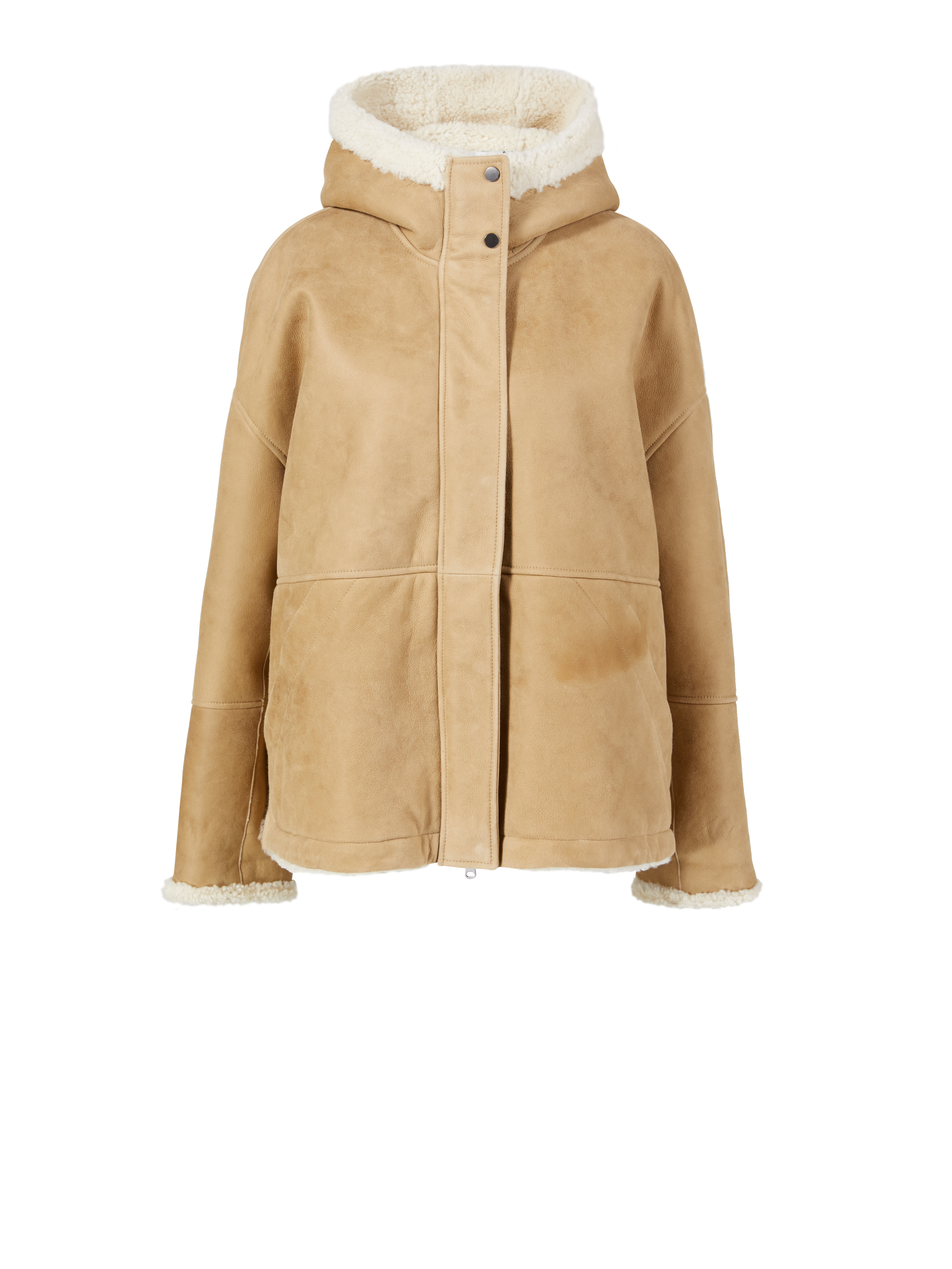 Lammfelljacke Beige