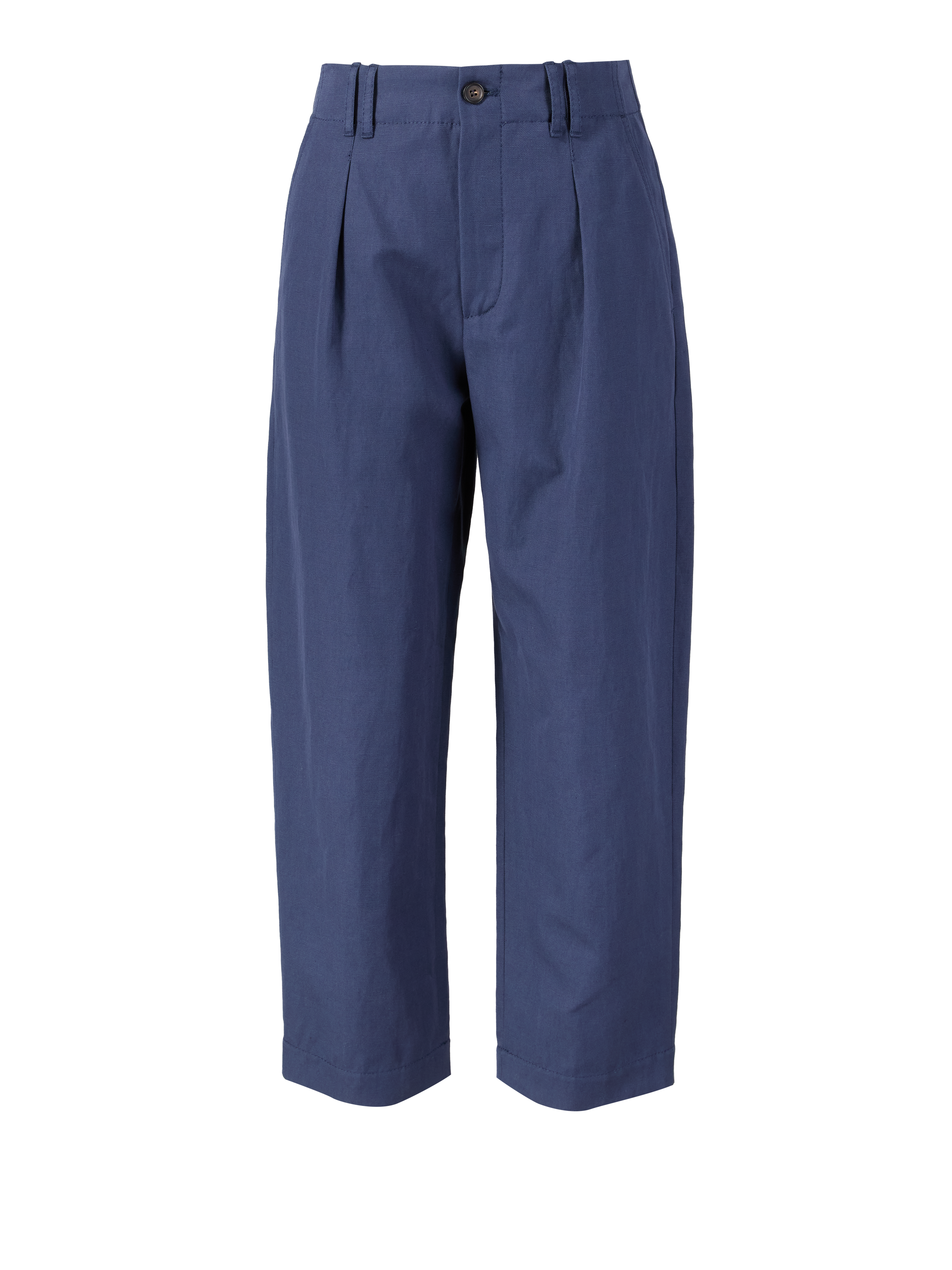 Baumwoll-Leinenhose Marineblau