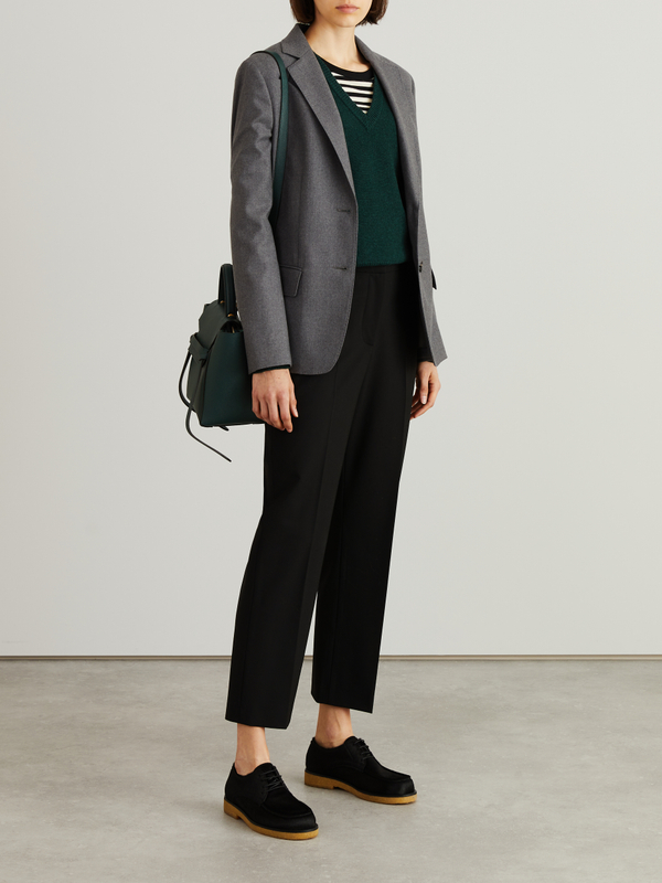 Woll-Flanell-Blazer Grau