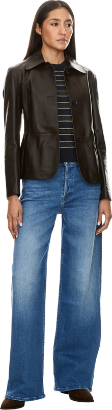 Lederjacke 'Carmen' Braun
