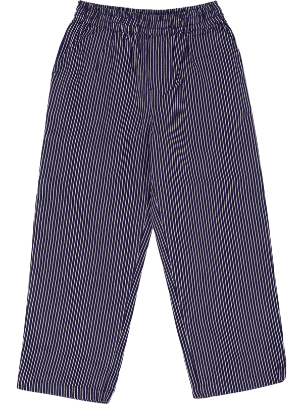 Gestreifte Hose Marineblau