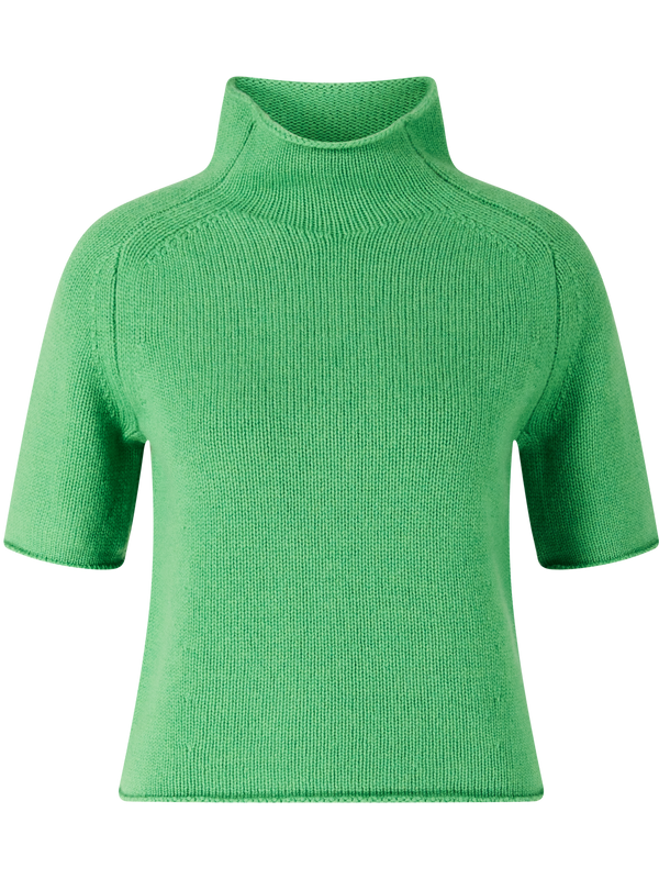 Kurzärmeliger Cashmere-Pullover 'Fride' Basilico