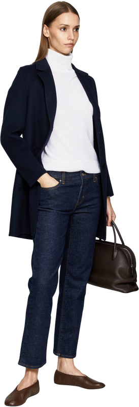 Cashmere-Pullover mit Rollkragen und Puffärmeln Crème