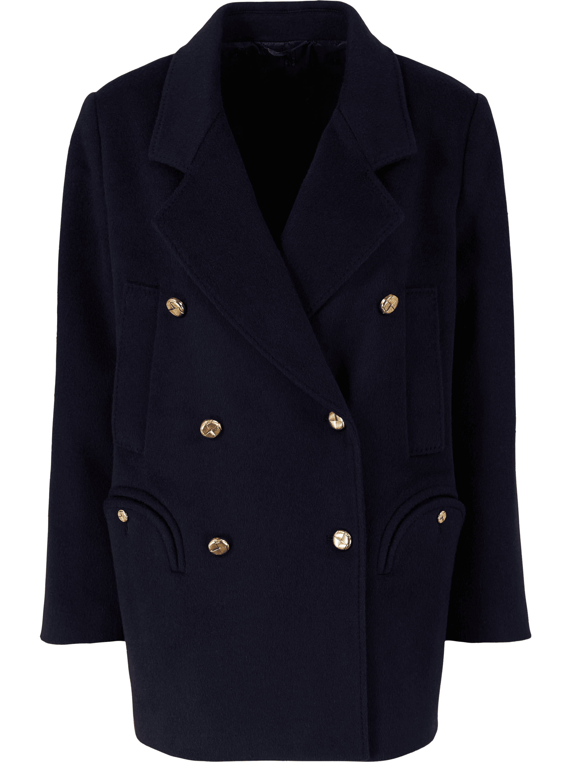 Woll-Cashmere-Mantel 'Joyme Sealady' Marineblau