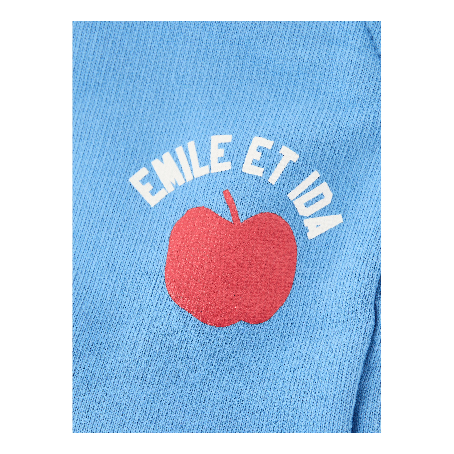 Emile et Ida Jogginghose 'Molleton' Blau, Frontansicht – UNGER.DE