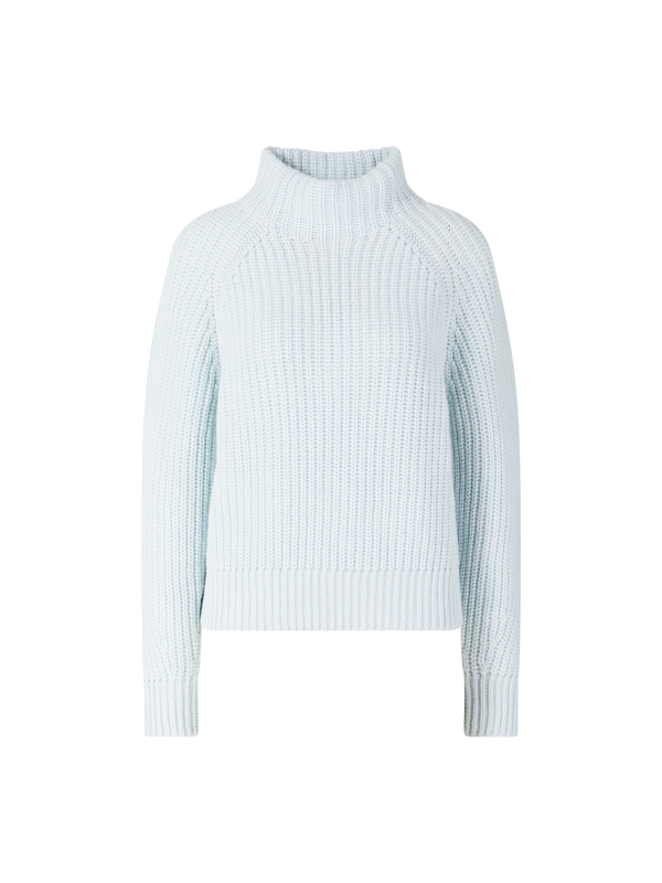 Cashmere-Pullover 'Bardelia' mit Stehkragen Gletscher