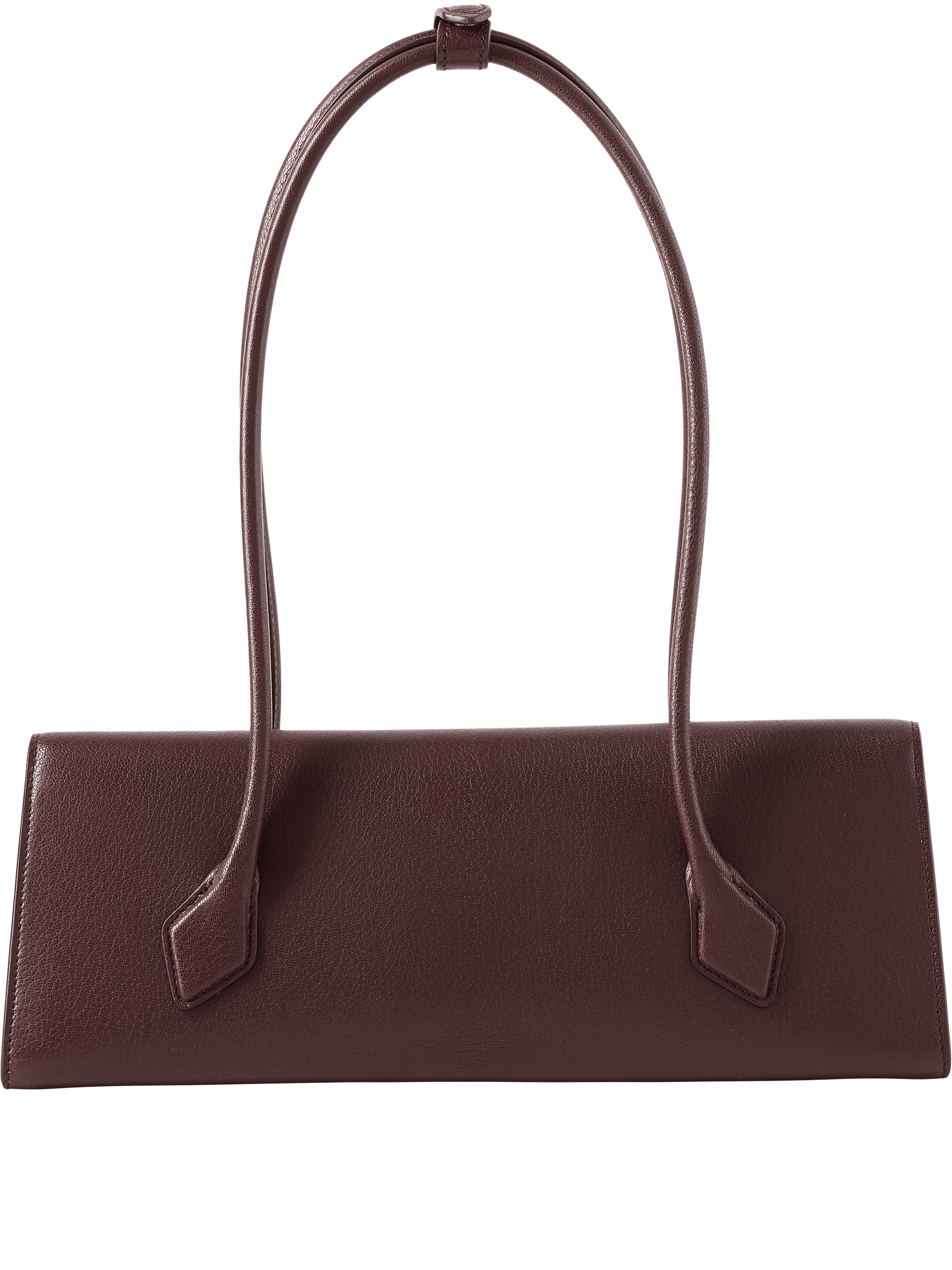Alaïa 'Le Teckel Flap Medium' Bordeaux shoulder bag, Back view – UNGER.DE
