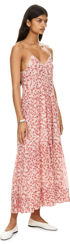 Florales Maxikleid 'Sabba' Rot