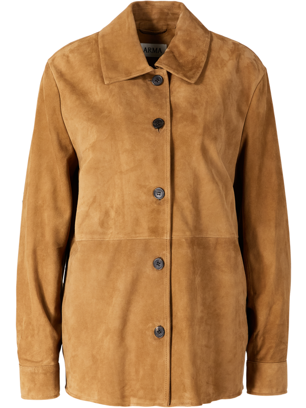 Jacke 'Vicky' aus Lammveloursleder Braun