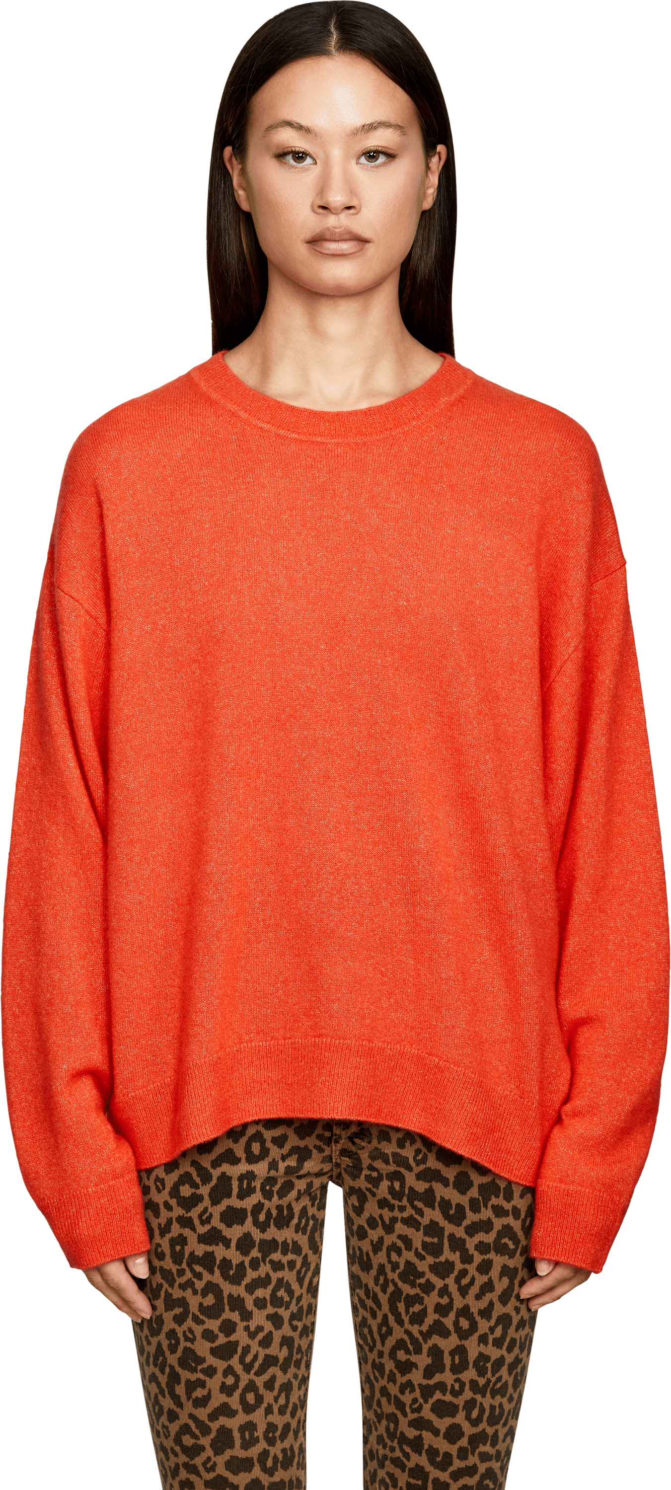 Iris von Arnim Cashmere-Seidenpullover 'KALENA 50' Chili, Frontansicht – UNGER.DE