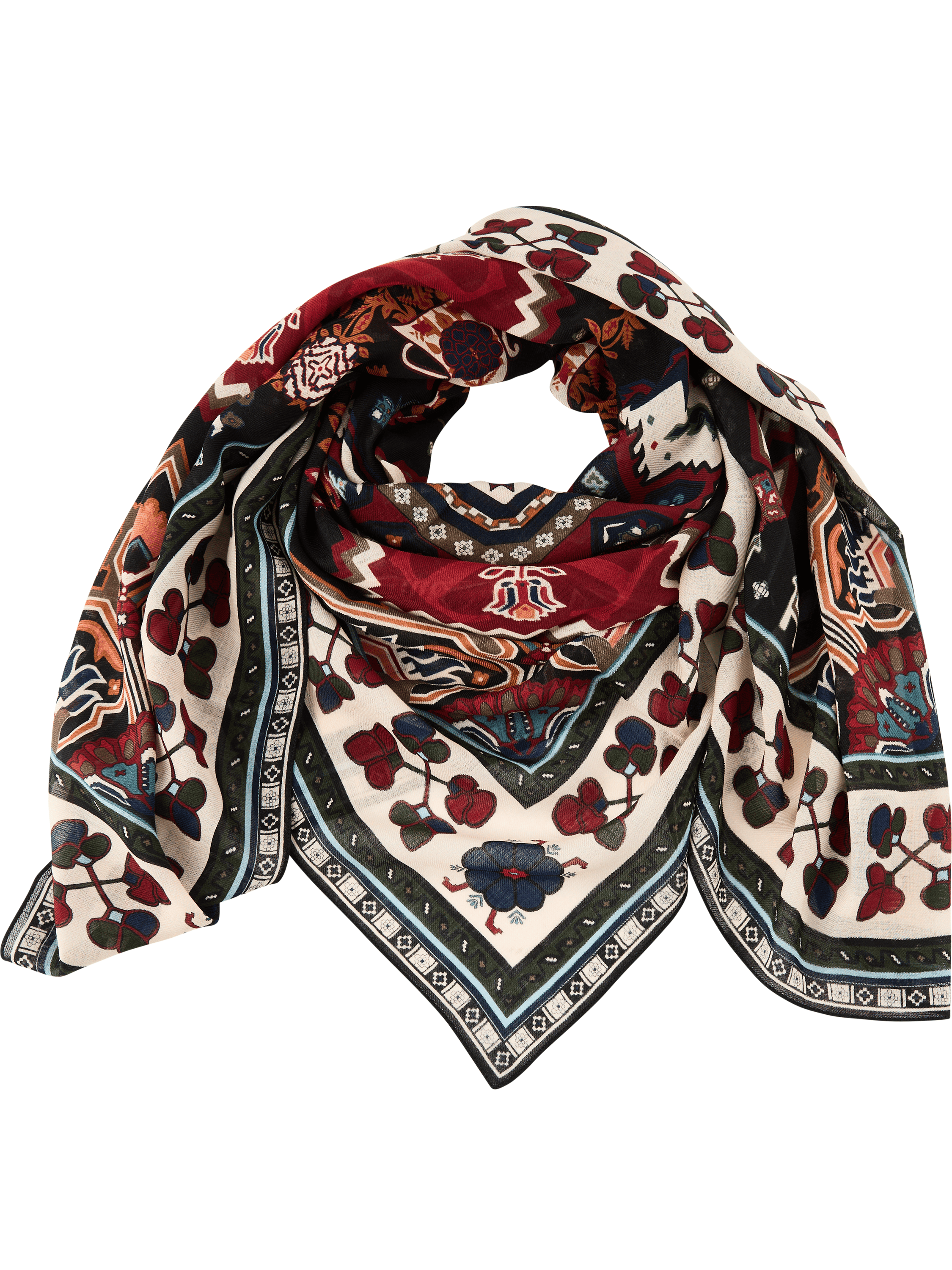 TOTEME Schal 'Winter Blanket' aus Wolle Multi, Frontansicht – UNGER.DE