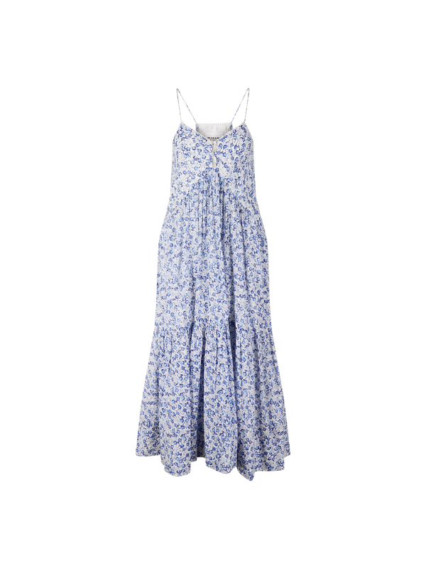 Florales Maxikleid 'Sabba' Blau