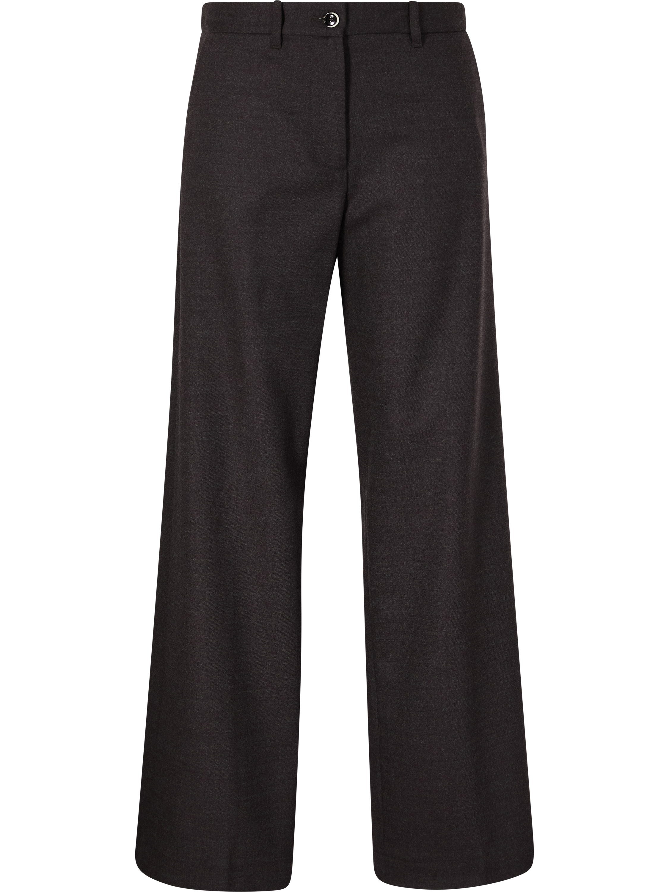 nine:inthe:morning Weite Wollhose 'Fiamma Boy' Dunkelbraun, Produktansicht – UNGER.DE
