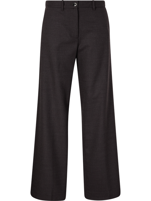 Weite Wollhose 'Fiamma Boy' Dunkelbraun