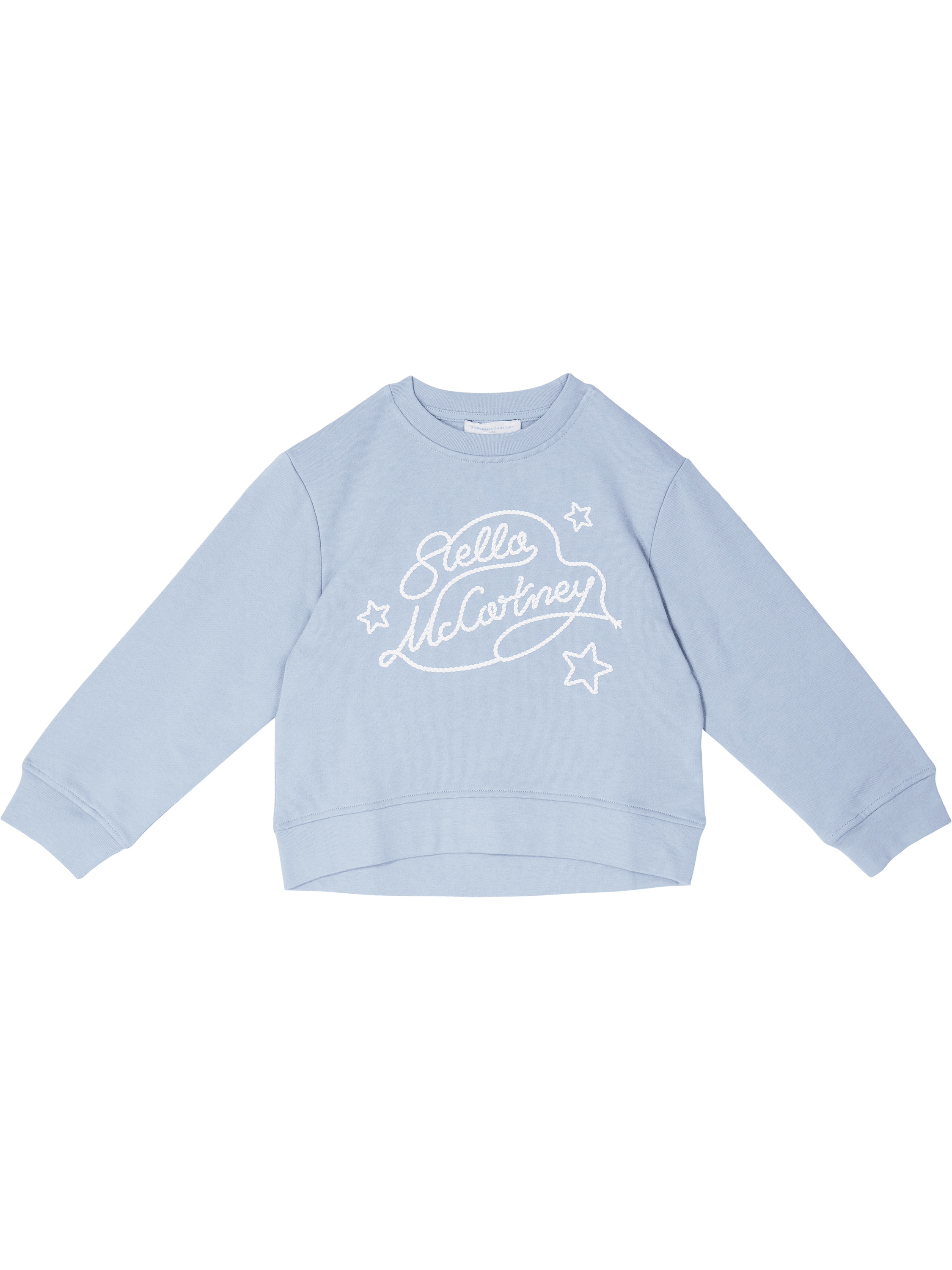Stella McCartney Kids Sweatshirt mit Label-Print Hellblau, Produktansicht – UNGER.DE