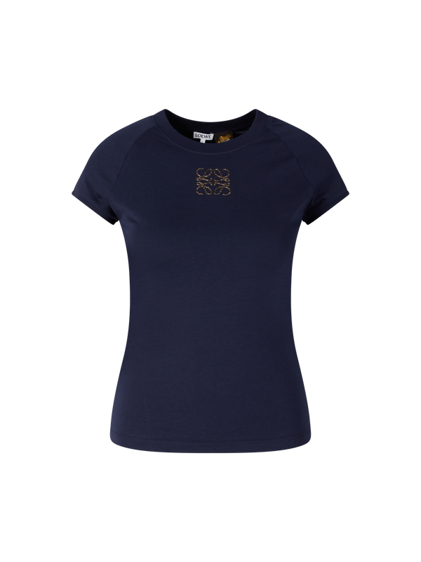 T-Shirt Paula's Ibiza mit Anagram-Stickerei Marineblau