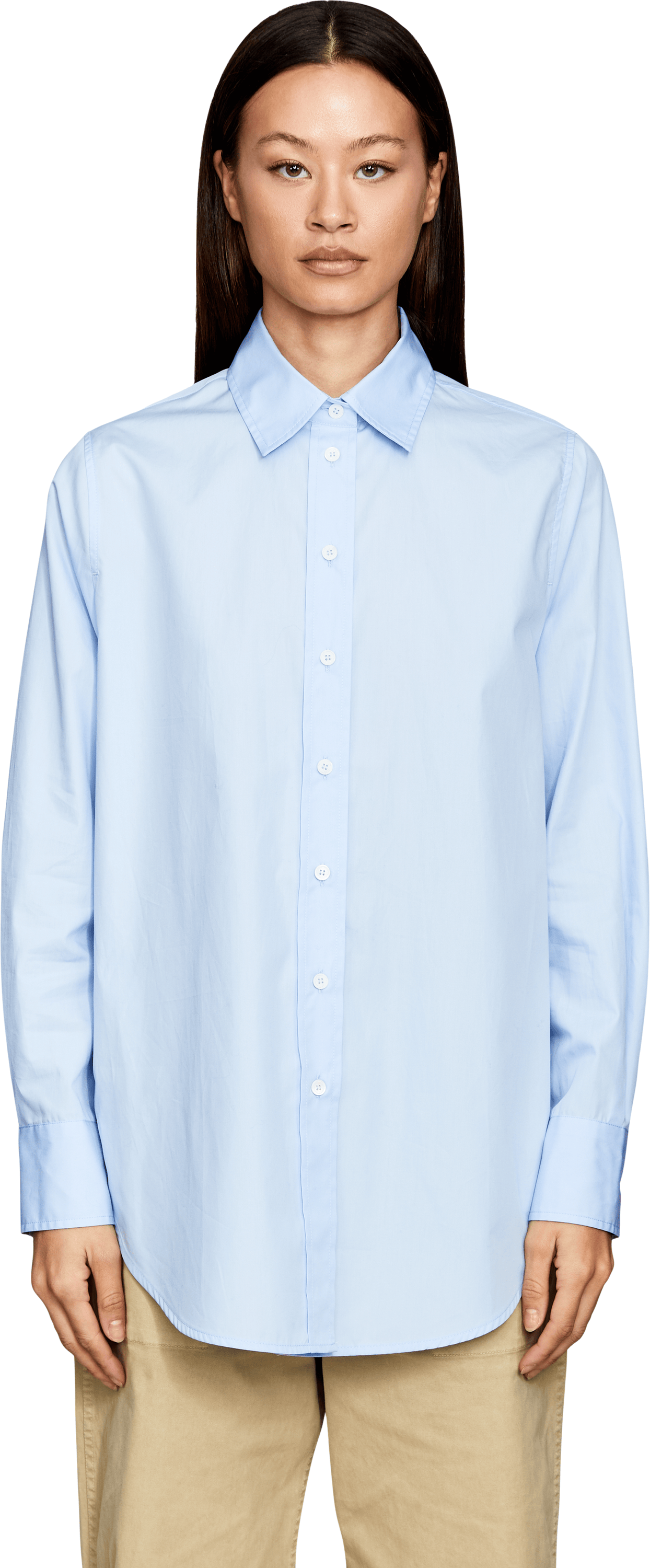 Robert Friedman Hemdbluse 'Mel' Hellblau, Frontansicht – UNGER.DE