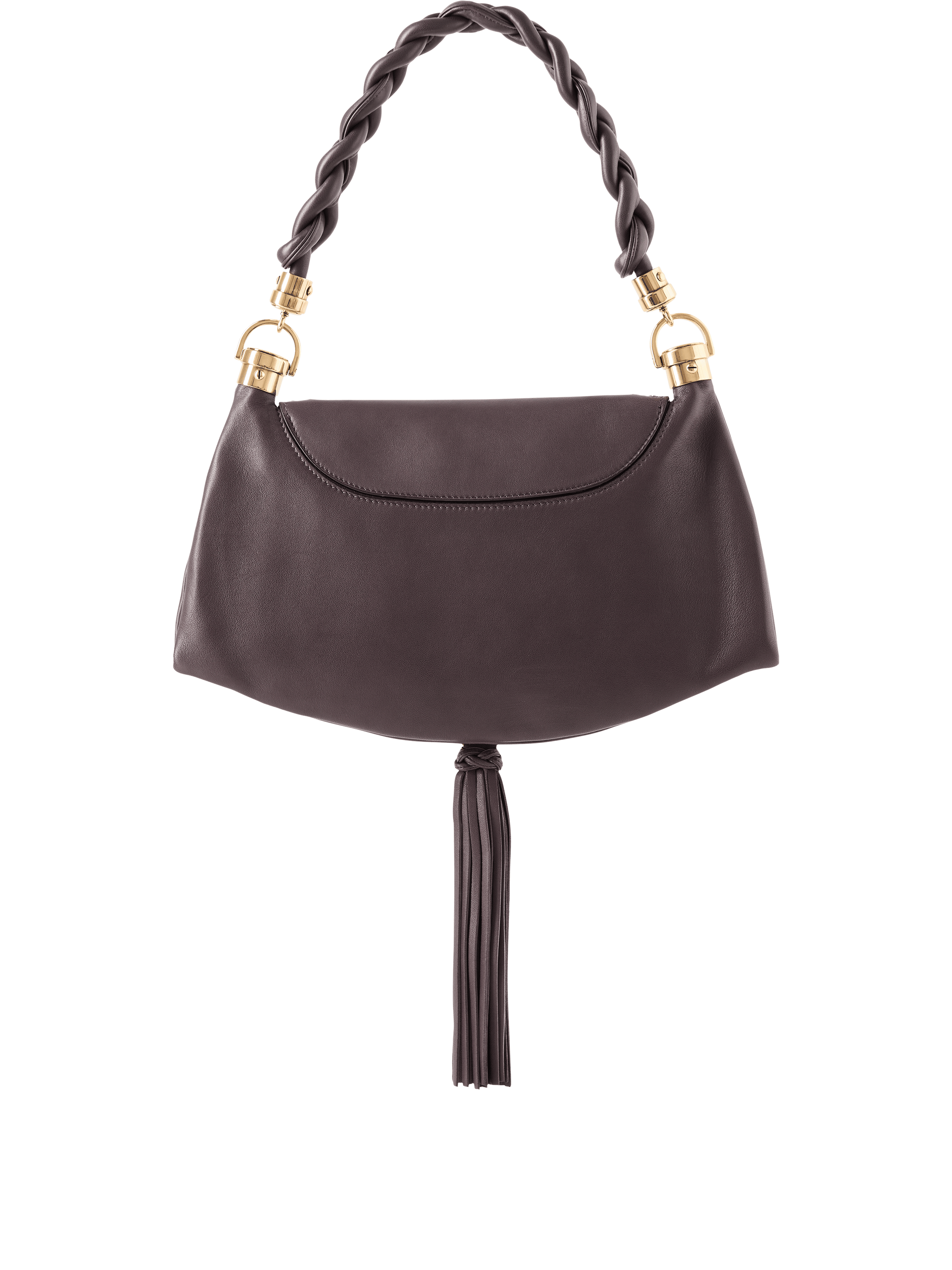 Chloé Schultertasche 'Marcie Foulard Small' Kohl Violine, Rückansicht – UNGER.DE