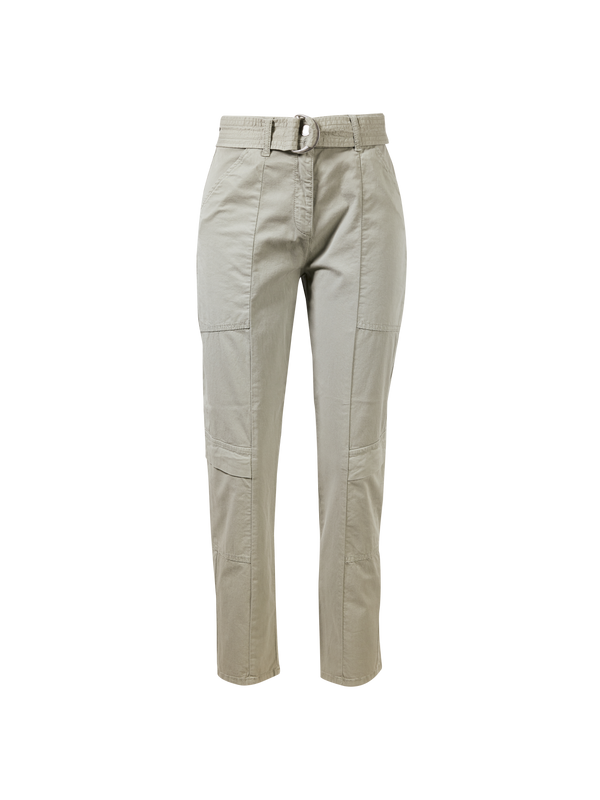 Baumwoll-Cargohose in Khaki