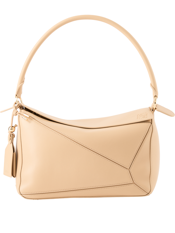 Schultertasche Paula's Ibiza ‘Puzzle Featherlight Medium' Silk Beige