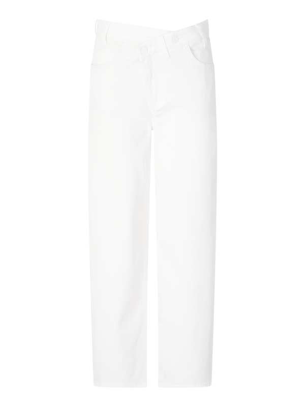 Relaxed-Fit Jeans 'Baggy Asymmetrical' Weiß