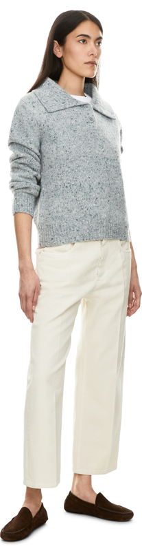 Troyer ‘Tisara' aus Wolle und Cashmere Arktik