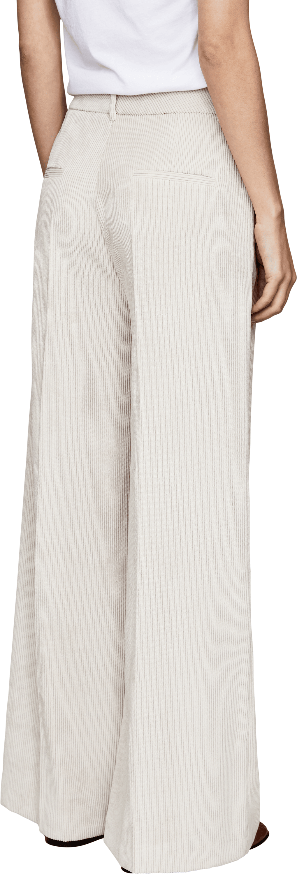 Seductive Cordhose 'Shiloh' Beige, Rückansicht – UNGER.DE