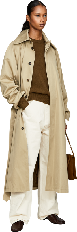 Cashmere crew-neck jumper khaki