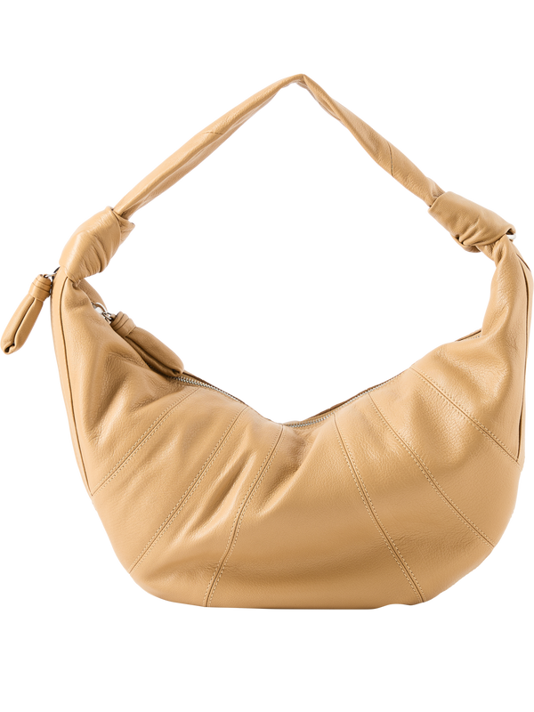 'Fortune Croissant' shoulder bag, beige