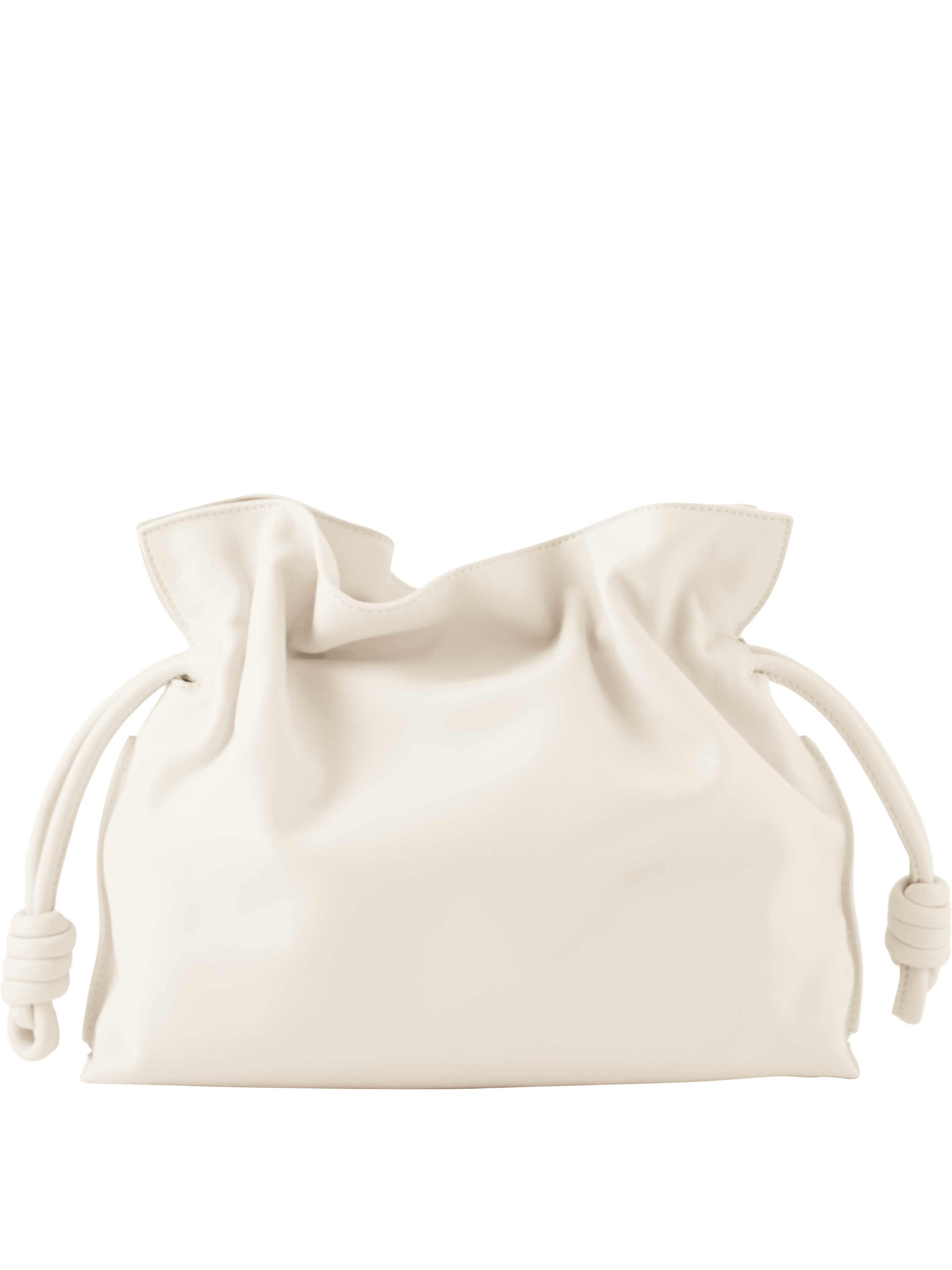 LOEWE Clutch 'Flamenco Medium' Soft White, Rückansicht – UNGER.DE
