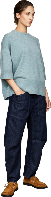 Short-sleeved cashmere jumper 'n°433 Sassie' Mermaid