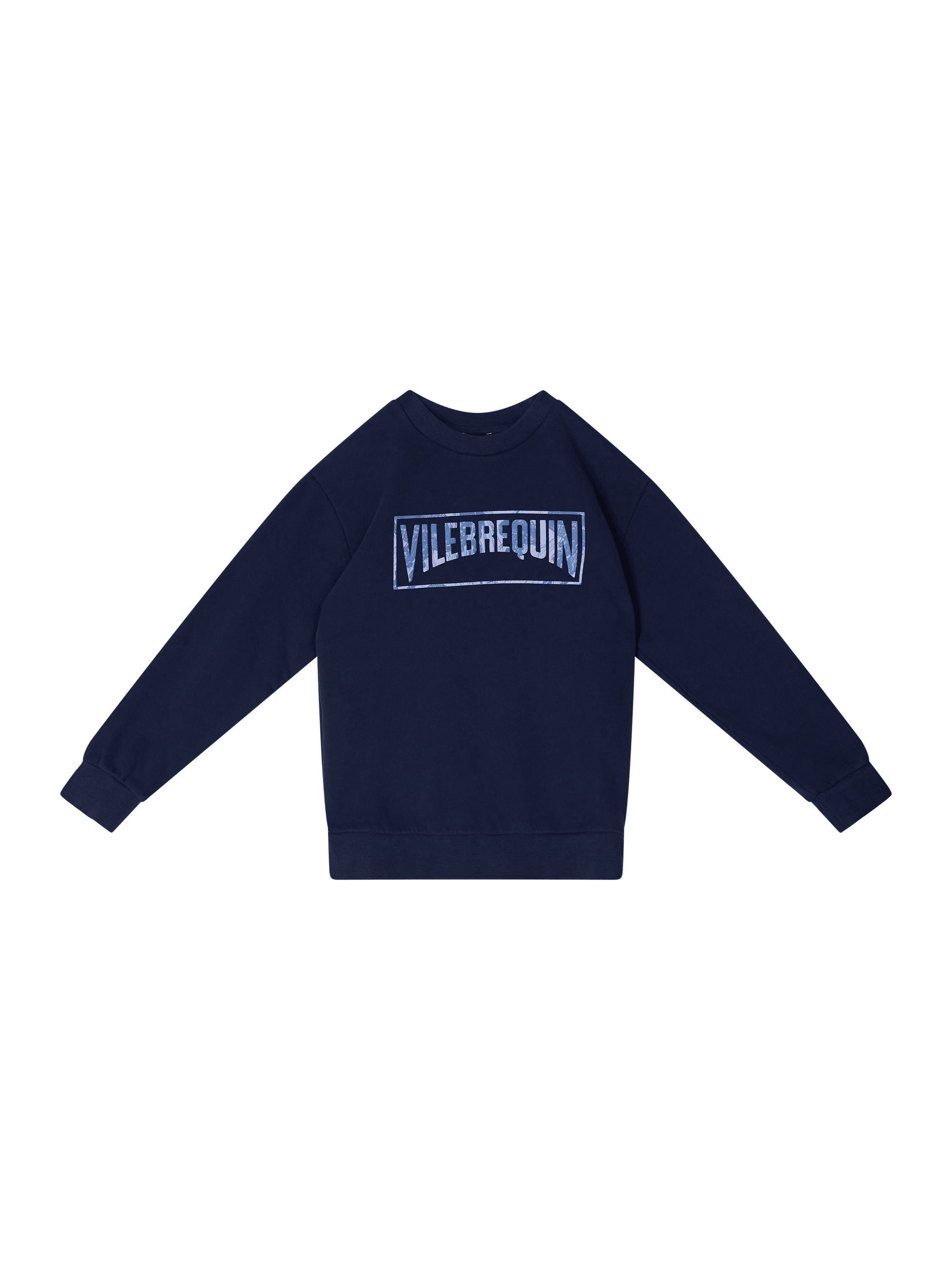 Vilebrequin Sweatshirt mit geflocktem Motiv Marineblau, Produktansicht – UNGER.DE