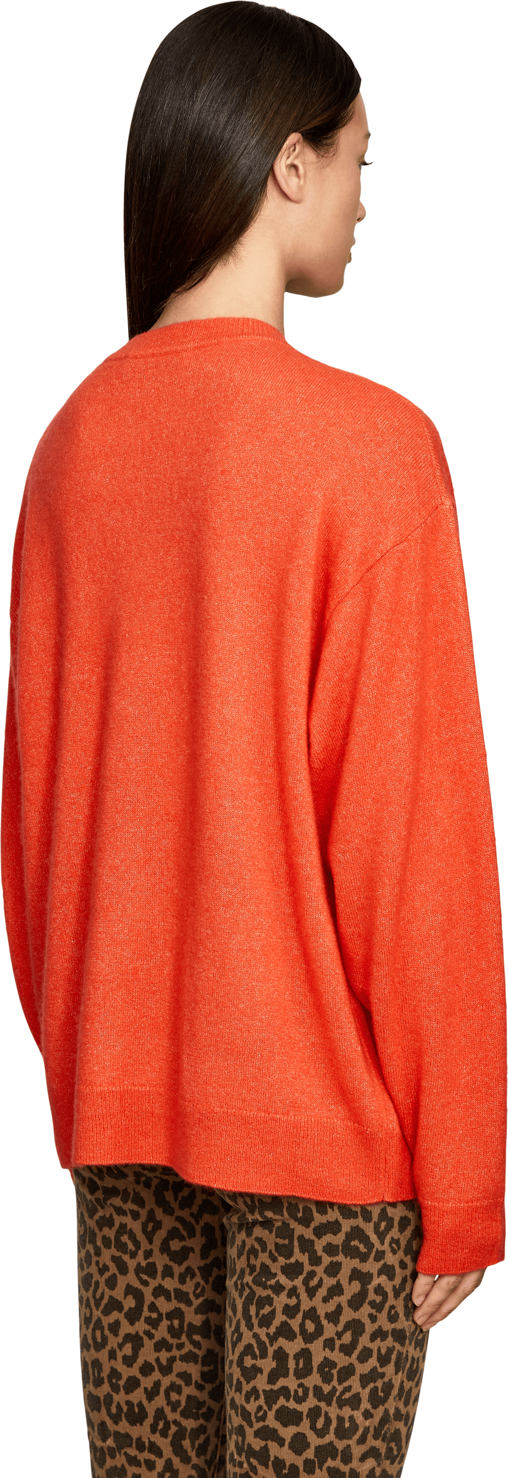 Iris von Arnim Cashmere-Seidenpullover 'KALENA 50' Chili, Rückansicht – UNGER.DE