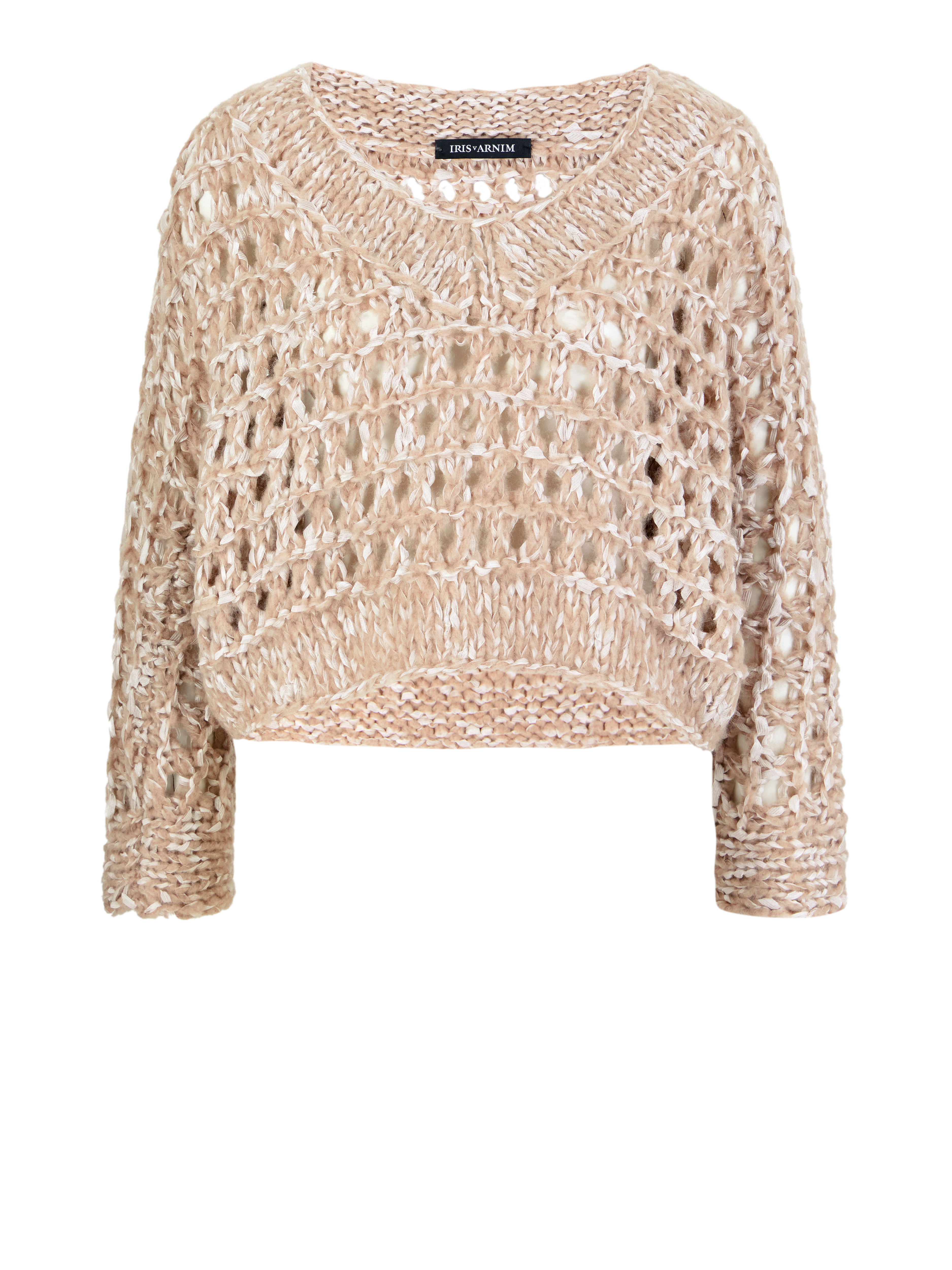 Cashmere-Seidenpullover 'Adela' Cappuccino