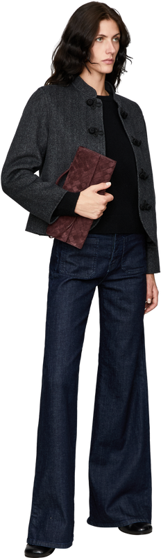 Cashmere-Pullover mit Rundhalsausschnitt Black