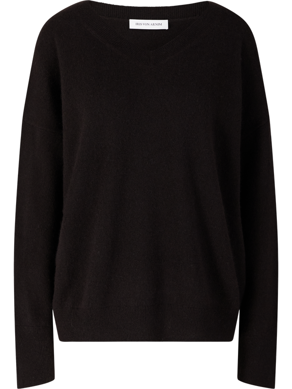 Cashmere-Seidenpullover 'Naelda' Schokolade