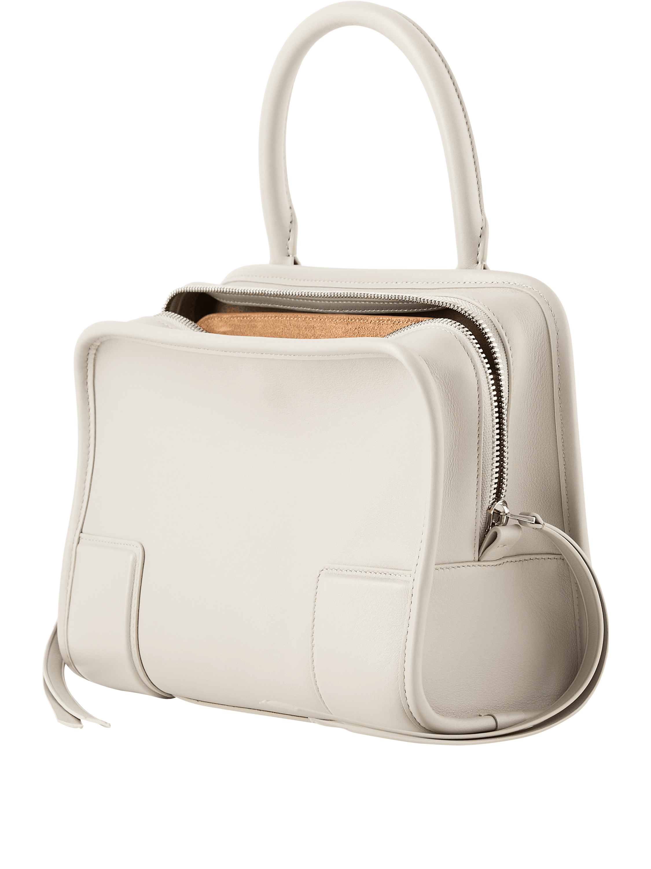 LOEWE 'Amazona 180 Small' handbag in Shell Grey, Front view – UNGER.DE