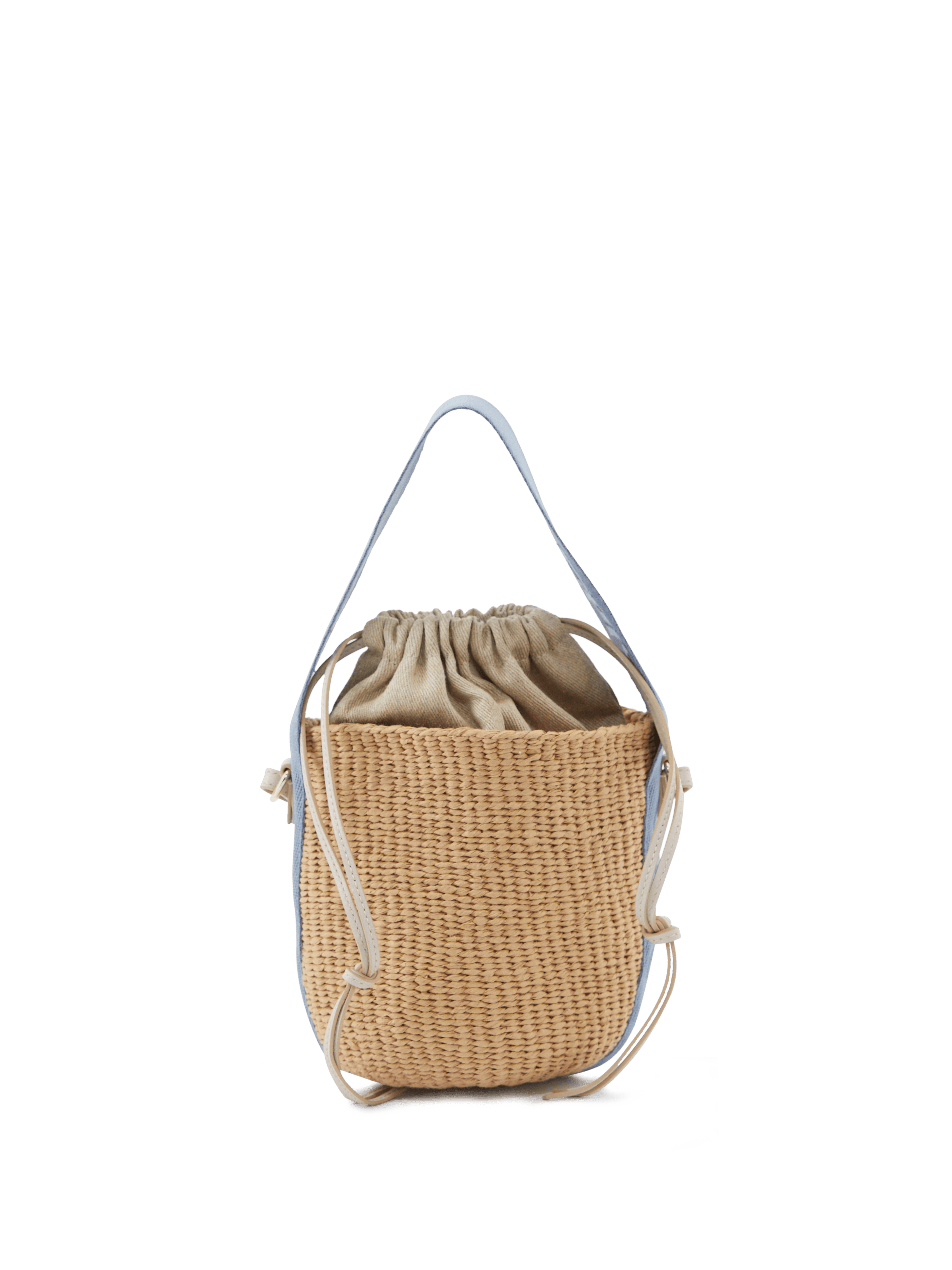 Umhängetasche 'Small Woody Basket' Washed Blue