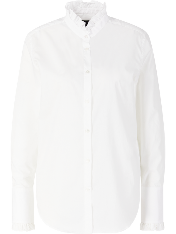 Bluse 'Elio' mit Rüschen Weiß